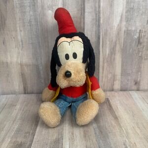 Vintage 1960s Goofy Plush Mickey Mouse 9"